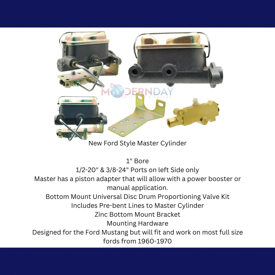 Universal Ford Style Mustang Master Cylinder Kit (Disc_Drum) MCK7161